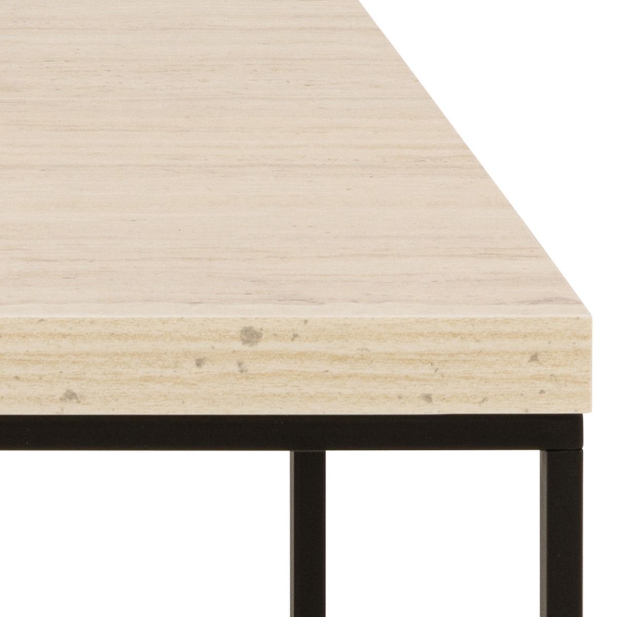 Wooden Coffee Table Rectangular in Marble Effect - Barossa