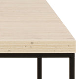 Wooden Coffee Table Rectangular in Marble Effect - Barossa