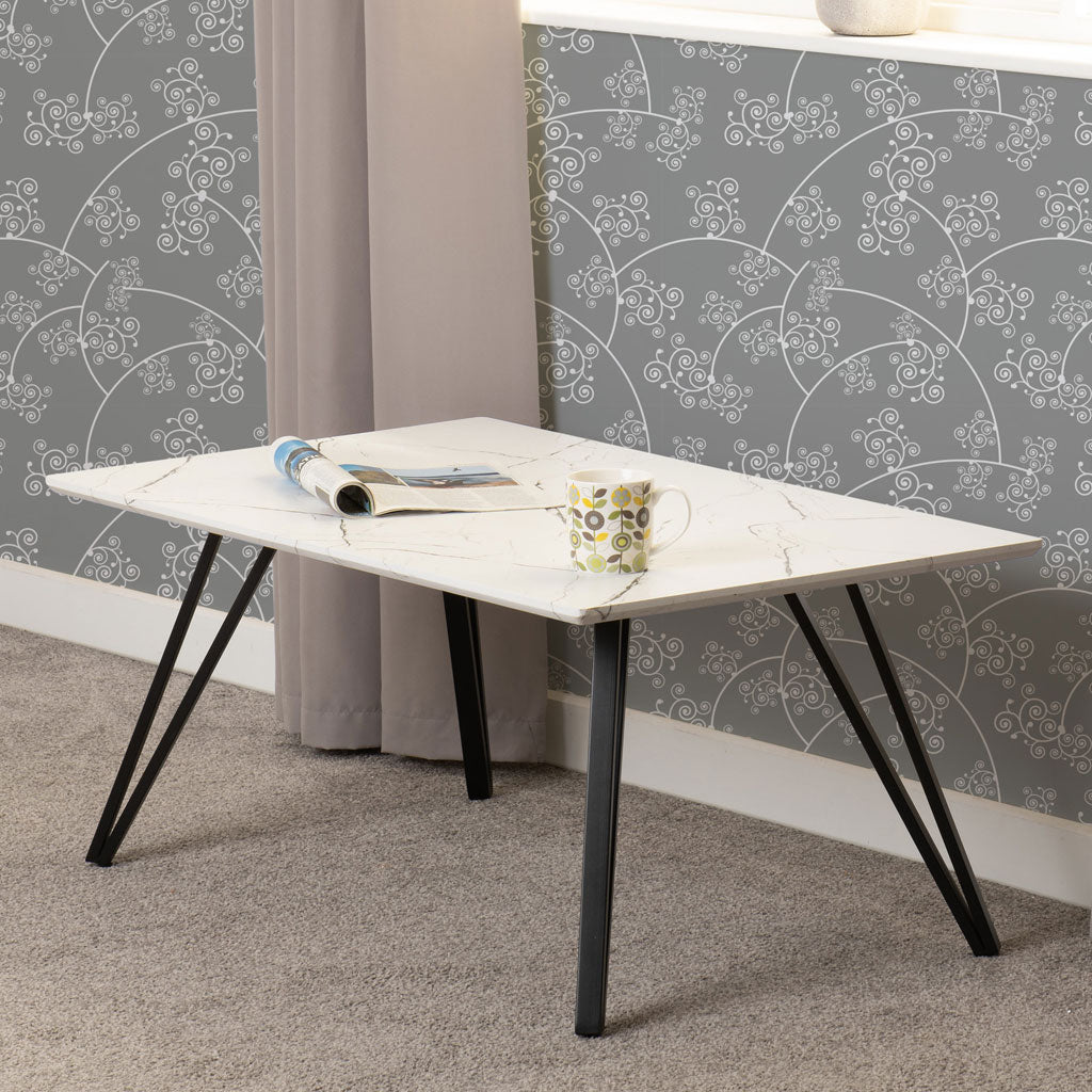 Wooden Coffee Table Rectangular - Marlow