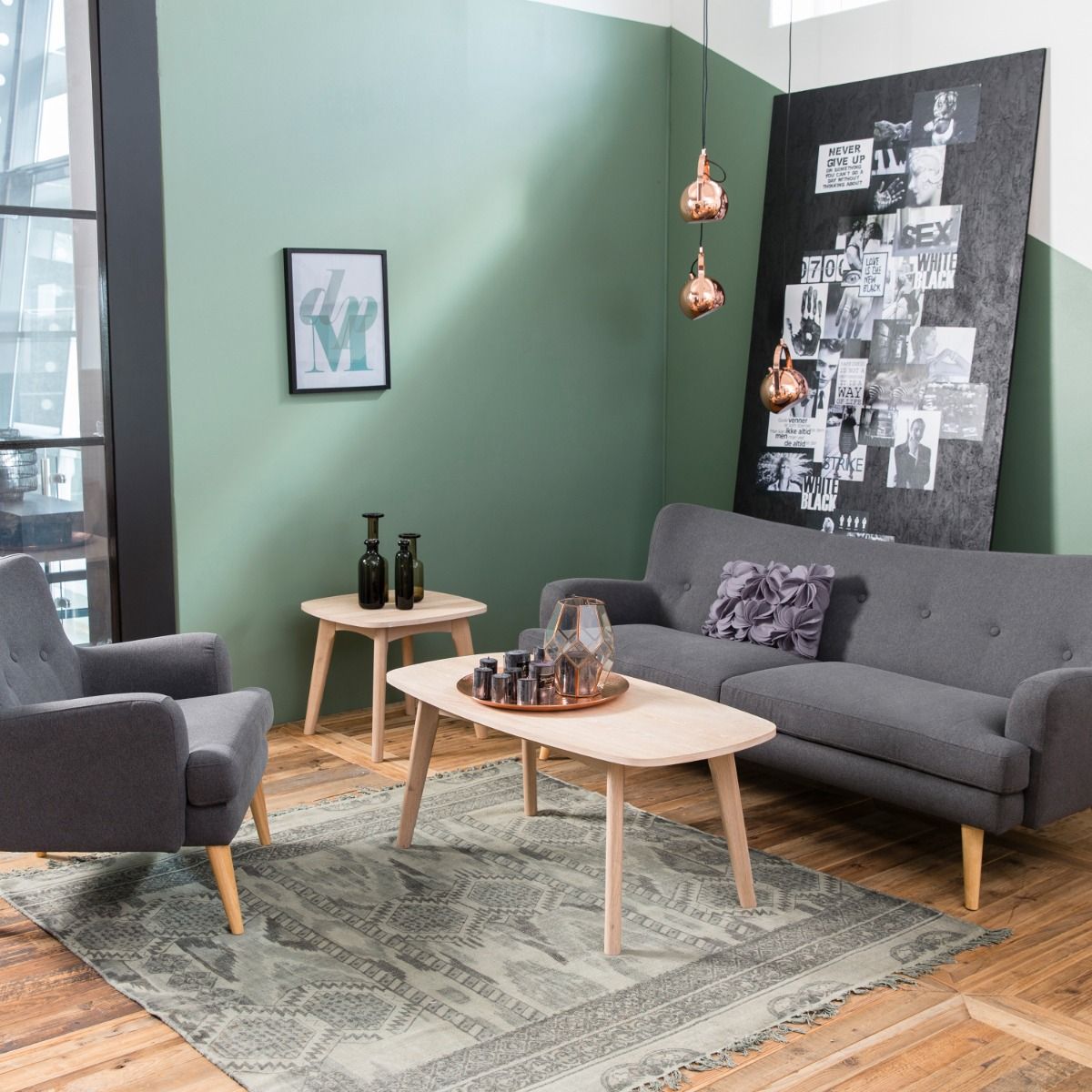 Wooden Coffee Table Rectangular - Marte