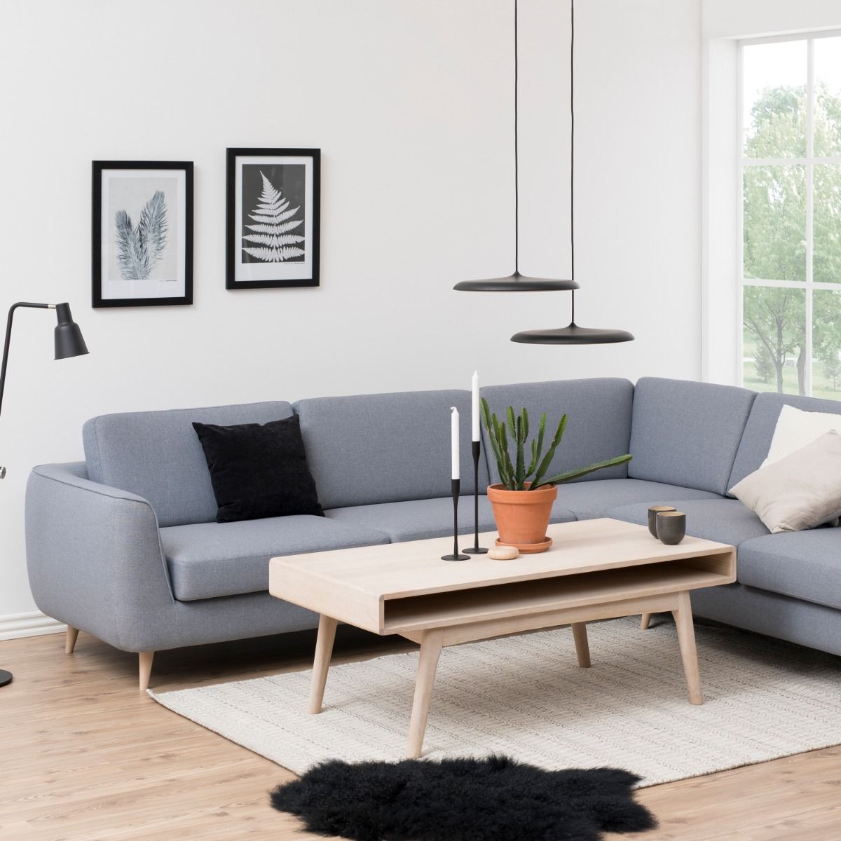 Wooden Coffee Table Rectangular With Open Shelf - Marte