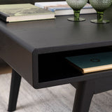 Wooden Coffee Table Rectangular With Open Shelf - Marte