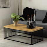 Wooden Coffee Table Rectangular - Strington