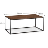 Wooden Coffee Table Rectangular - Tribeca
