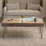 Wooden Coffee Table Rectangular - Troy