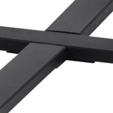 Wooden Coffee Table Round in Marble Effect - Amble