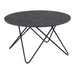 Wooden Coffee Table Round in Marble Effect - Wyre
