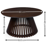 Wooden Coffee Table Round - Ollie