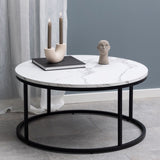 Wooden Coffee Table Round - Spiro