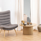 Wooden Coffee Table Round - Yale