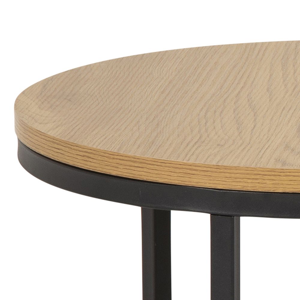 Wooden Coffee Table Set Of 2 Round - Spiro