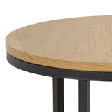 Wooden Coffee Table Set Of 2 Round - Spiro