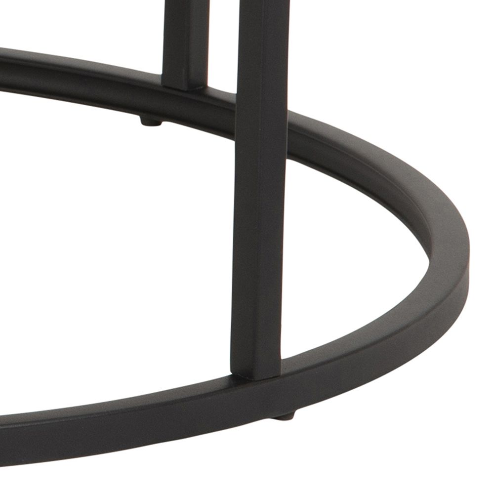 Wooden Coffee Table Set Of 2 Round - Spiro