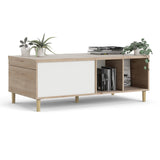 Wooden Coffee Table With Sliding Top in Jackson Hickory Oak - Rome