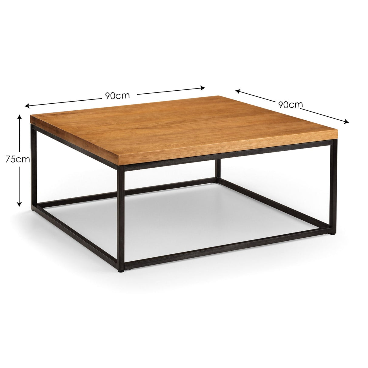 Wooden Coffee Table Square - Brooklyn