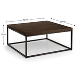 Wooden Coffee Table Square - Brooklyn