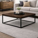 Wooden Coffee Table Square - Brooklyn