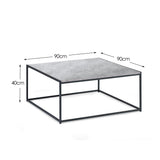 Wooden Coffee Table Square - Staten