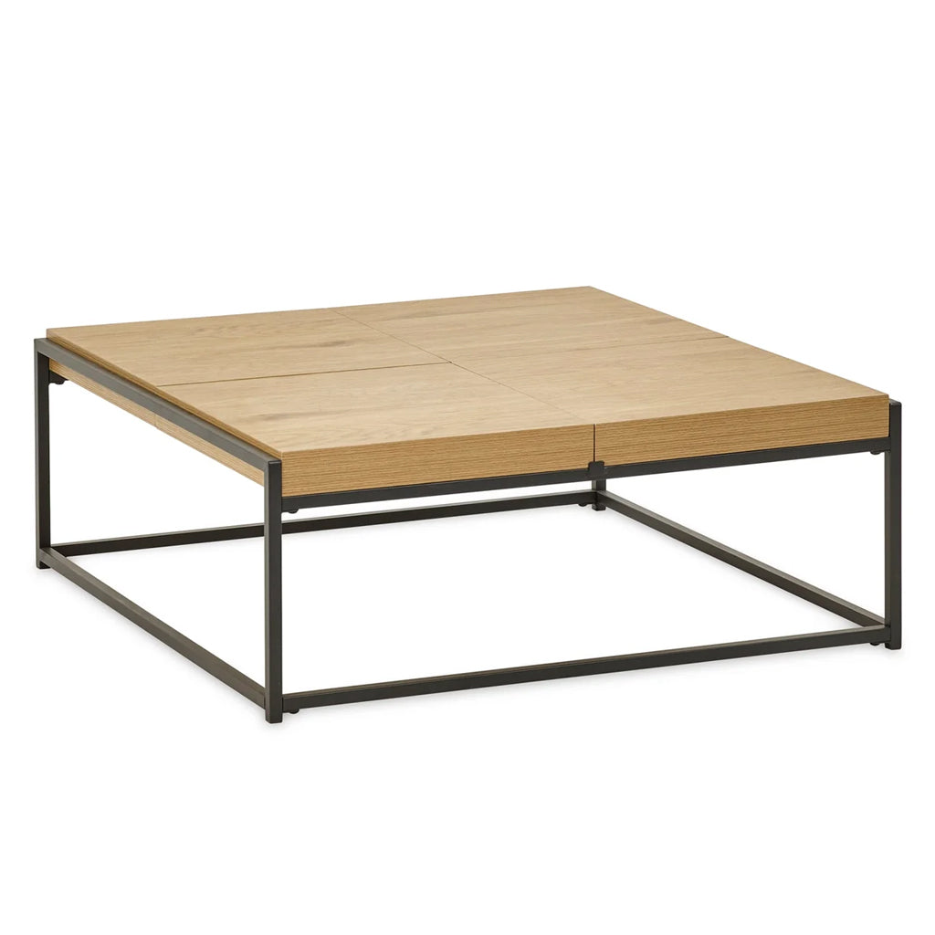 Wooden Coffee Table Square Tray - Ezra