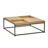 Wooden Coffee Table Square Tray - Ezra