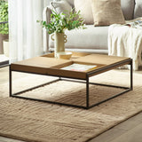 Wooden Coffee Table Square Tray - Ezra