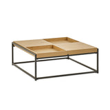 Wooden Coffee Table Square Tray - Ezra