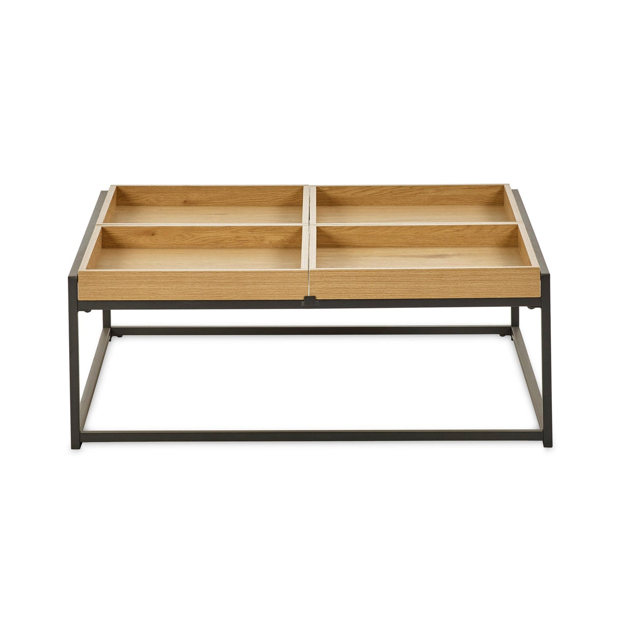Wooden Coffee Table Square Tray - Ezra