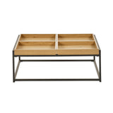 Wooden Coffee Table Square Tray - Ezra