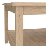 Wooden Coffee Table Square With Under Shelf - Madrid