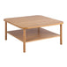 Wooden Coffee Table Square With Undershelf - Banbury