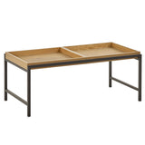 Wooden Coffee Table With Storage Tray - Reuben