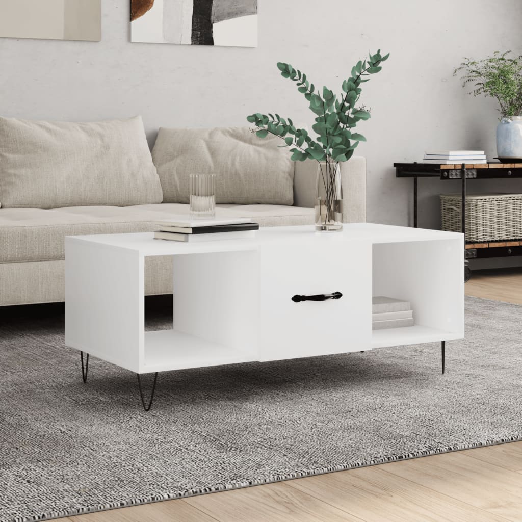 Wooden Coffee Table 102cm Wide With 1 Door - Vantage Home