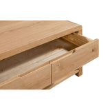 Wooden Coffee Table With 1 Drawer - Curve
