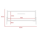 Wooden Coffee Table With 1 Flap Door - Harvard