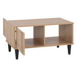 Wooden Coffee Table With 2 Doors - Tessa