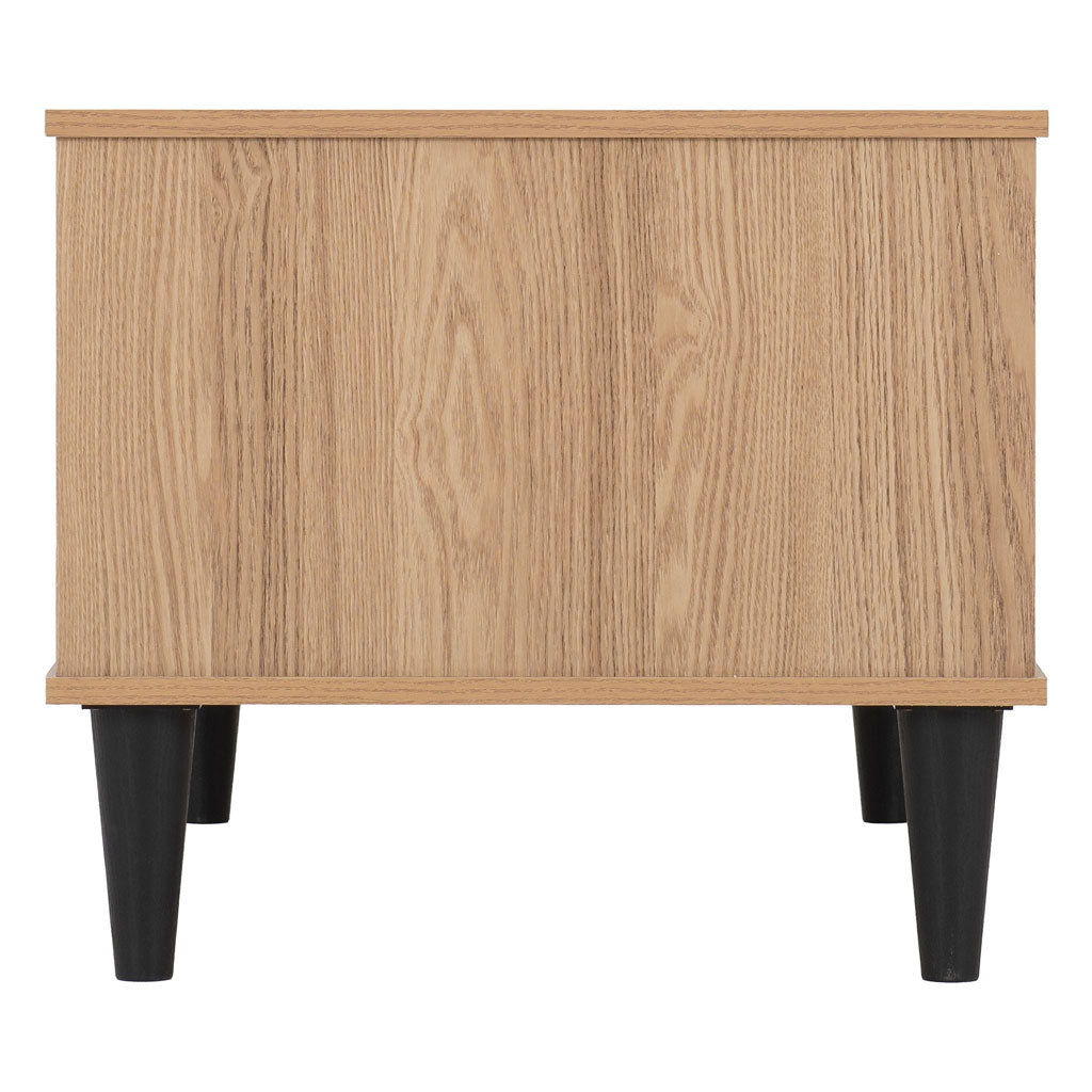 Wooden Coffee Table With 2 Doors - Tessa