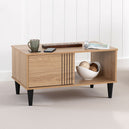 Wooden Coffee Table With 2 Doors - Tessa