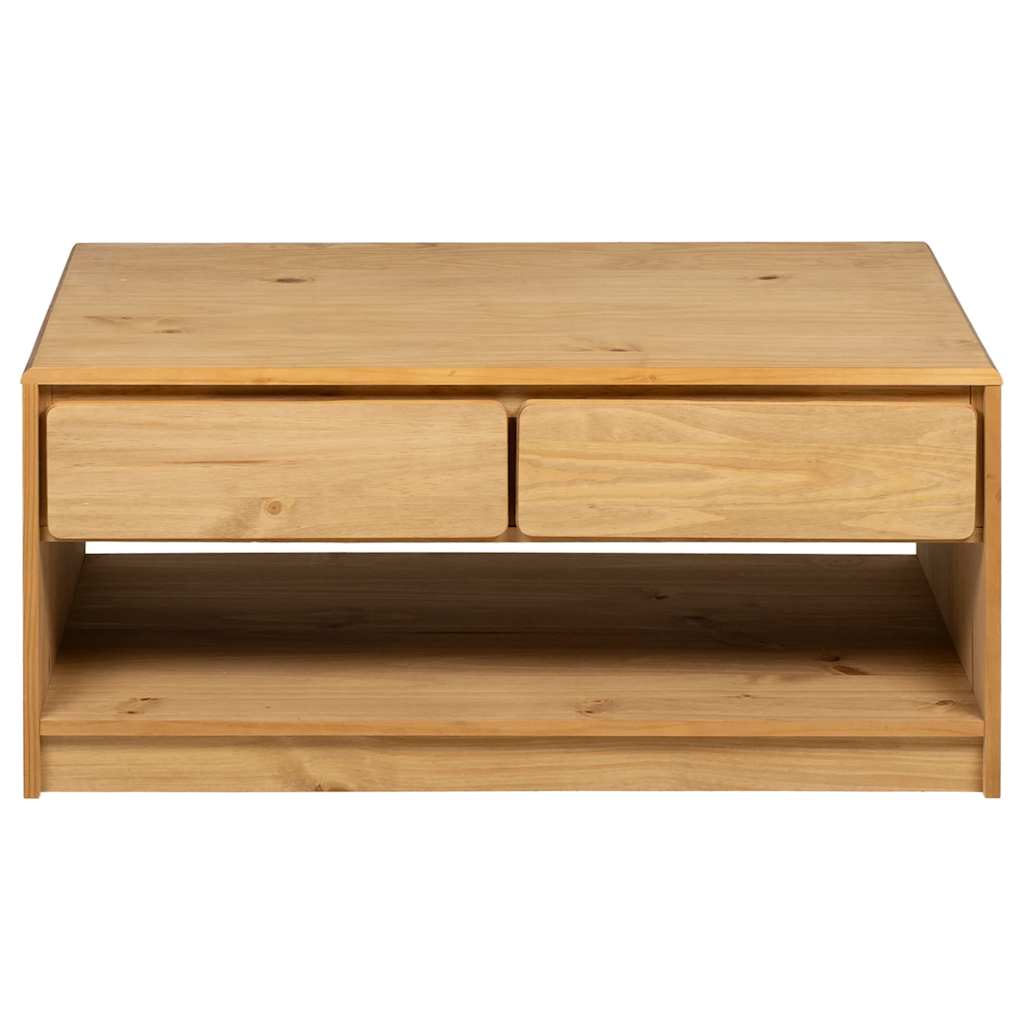 Wooden Coffee Table With 2 Drawers And 1 Shelf - Sauda