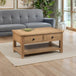 Wooden Coffee Table With 2 Drawers And Shelf - Astoria