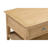 Wooden Coffee Table With 2 Drawers - Cotswold