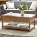 Wooden Coffee Table With 2 Drawers - Mallory