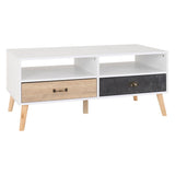 Wooden Coffee Table With 2 Drawers - Nordic