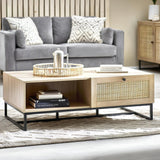 Wooden Coffee Table With 2 Drawers - Padstow