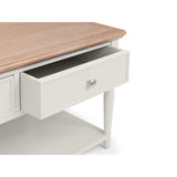 Wooden Coffee Table With 2 Drawers - Provence