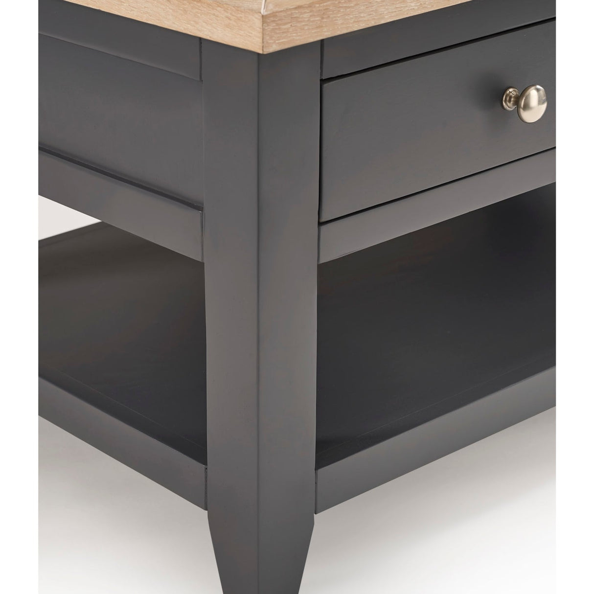 Wooden Coffee Table With 2 Drawers Rectangular - Bordeaux
