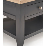 Wooden Coffee Table With 2 Drawers Rectangular - Bordeaux