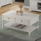 Wooden Coffee Table With 2 Drawers - Stratford