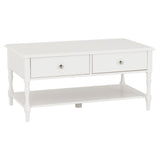Wooden Coffee Table With 2 Drawers - Stratford