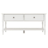 Wooden Coffee Table With 2 Drawers - Stratford