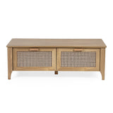 Wooden Coffee Table With 2 Drawers - Sydney